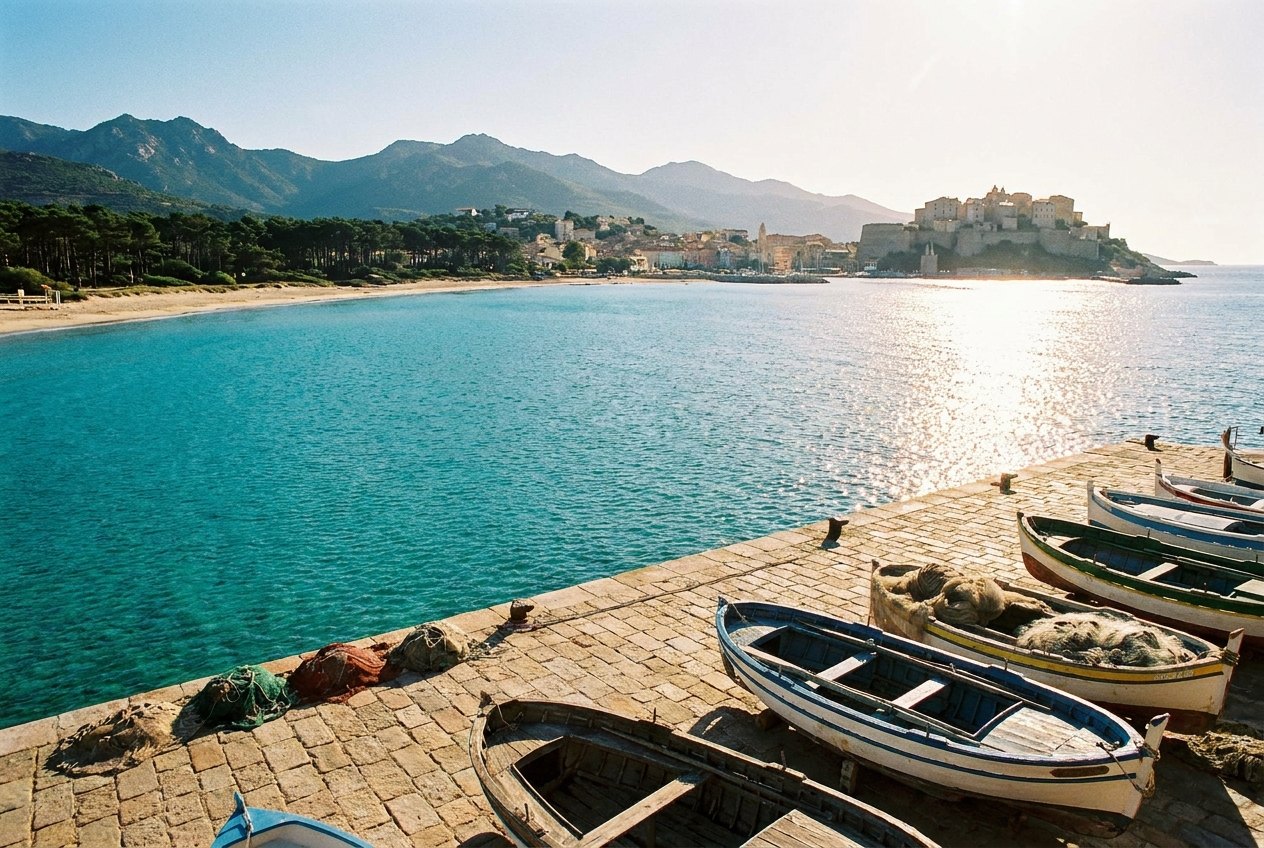 La baie de Calvi et sa citadelle