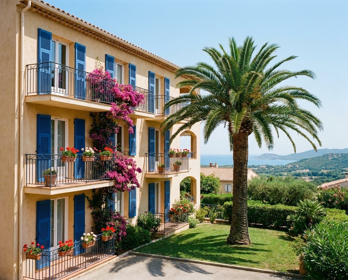 Façade d'une résidence en Balagne